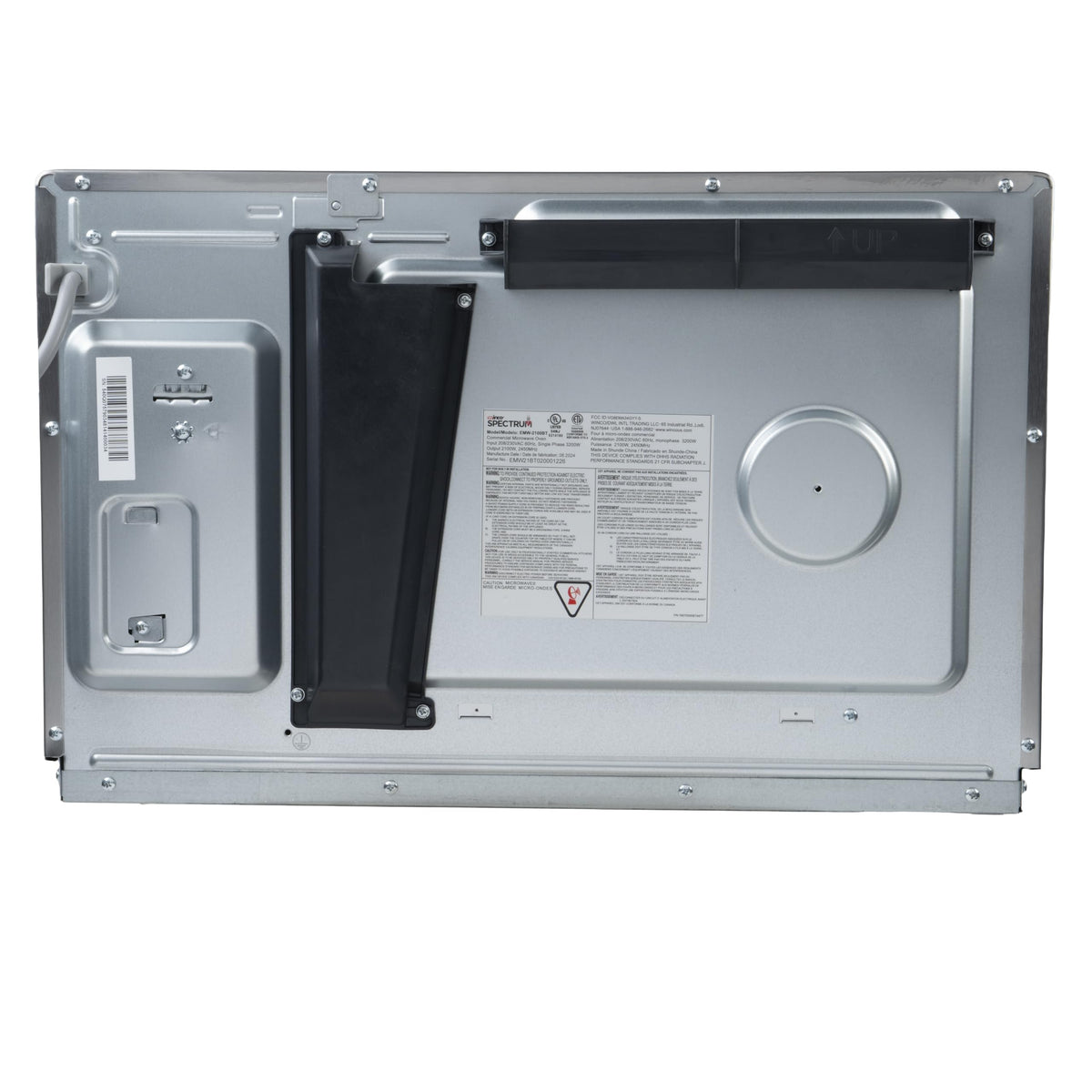 Winco 1.2 Cubic Feet / 2,100 W (Touch) / Silver Countertop Microwave Ovens