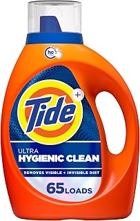 Tide Ultra Hygienic Clean Liquid Laundry Detergent, Original Scent, 92, 65 Loads, Removes visible and invisible dirt, Laundry Detergent Liquid