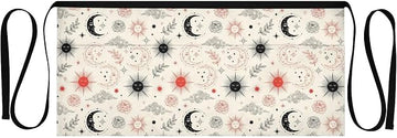 Kitchen Apron Astrological Stars Moon | Unisex Server Apron with 3 Pockets, Adjustable for Waiters, Gardeners, Kitchen, BBQ, Painting and Restaurant Work
