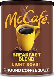 McCafe Breakfast Blend, Light Roast Ground Coffee, 30 oz Canister