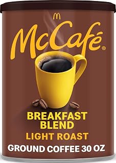 McCafe Breakfast Blend, Light Roast Ground Coffee, 30 oz Canister