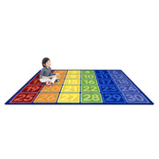 I Can Count 7'8" x 10'9" Area Rug in Color Multi by Joy Carpets – 7'8" x 10'9" (Rectangular), Nylon, Multi Color, Model 2181D