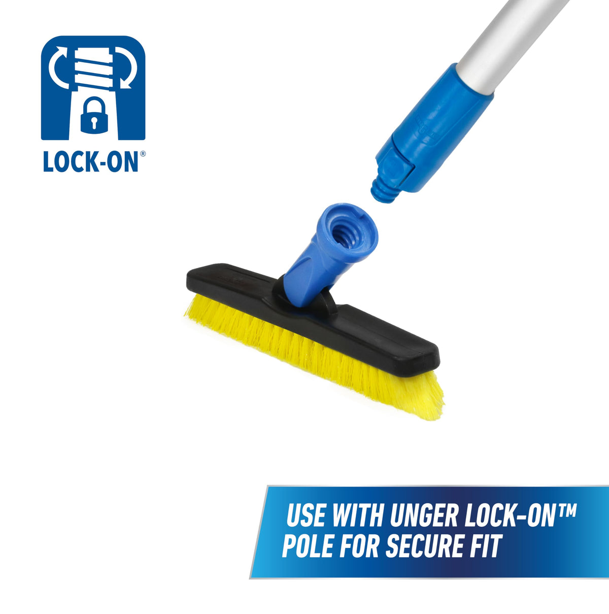 Swivel Grout Brush 5.5" by UNGER – 5.5 inches (Pack of 1), Plastic, Model 975200