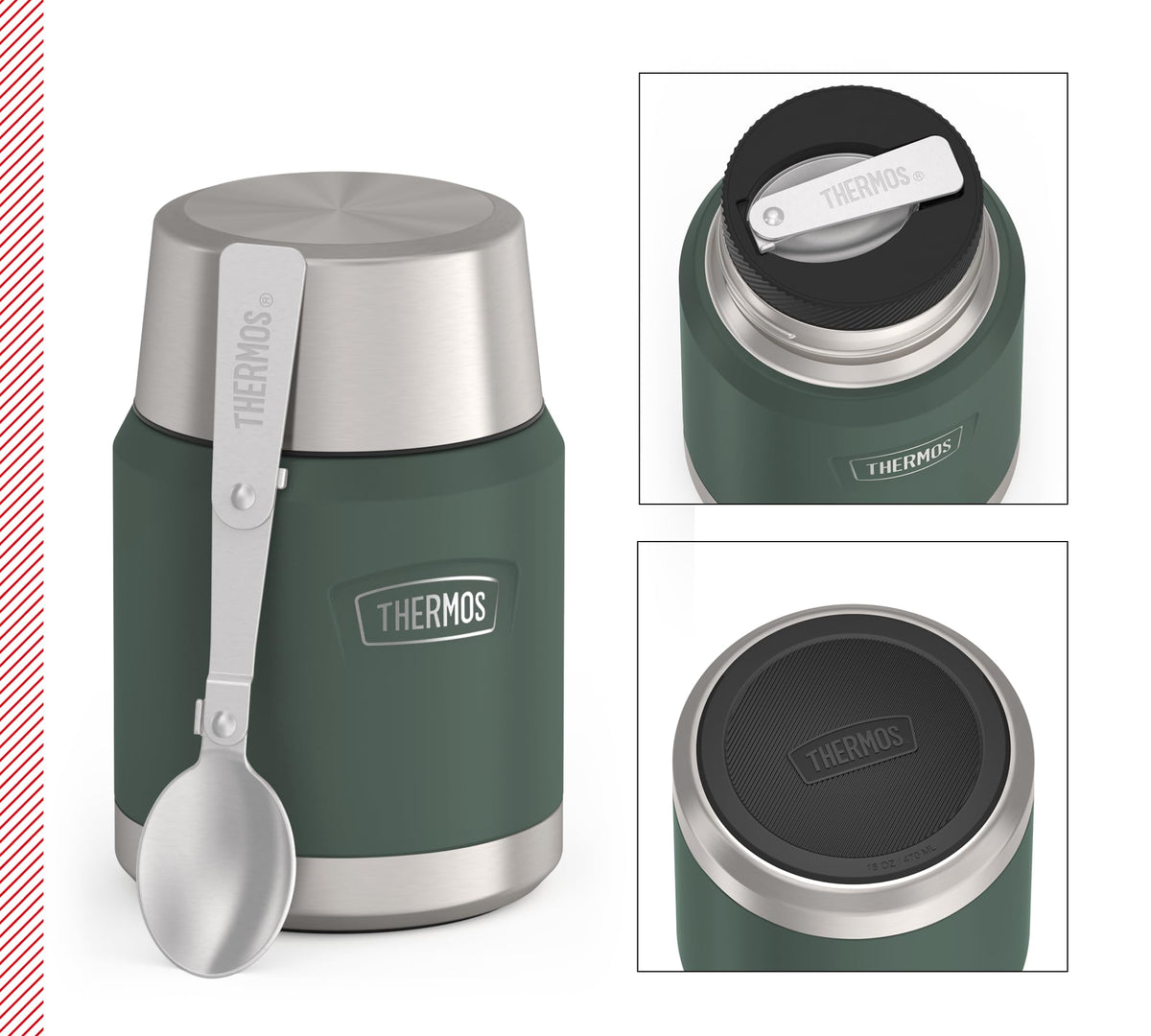 THERMOS Green / Forest Mat / 470 ml / 470.0 milliliters Insulated Food Jars