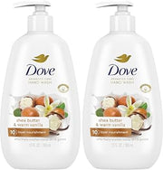 Dove Advanced Care Shea Butter & Warm Vanilla Hand Wash for Soft, Smooth Skin, More Moisturizers Than The Leading Ordinary Hand Soap 12 oz (Pack of 2)