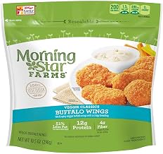 Morningstar Farms Veggie Buffalo Wings, 10.5 Ounce -- 6 per case.
