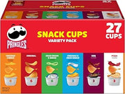 Pringles Potato Crisps Chips, Lunch Snacks, Snack Cups, Variety Pack, 19.5oz Box (27 Cups)