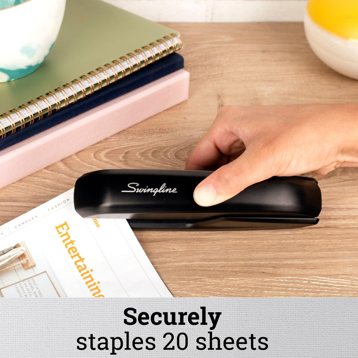 Standard Stapler by Swingline – 15 Sheets, Plastic, Black, Model S7054501