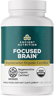 Ancient Nutrition Regenerative Organic Certified Focused Brain Capsules