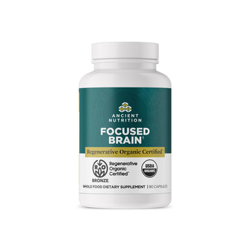 Regenerative Organic Certified Focused Brain Capsules by Ancient Nutrition – 90 Count (Pack of 1), Model ROC0769-SL-FBA