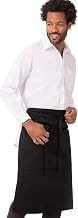 Chef Works Unisex Reversible Server Apron, Black, One Size