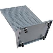 Double-Sided Mobile Rack with (48) Blue Bins by Global Industrial – Alloy Steel, Gray, Model 550180BL