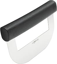 Winco 6 9/10" Black Polypropene Chopping Knife, Single Blade with Handle