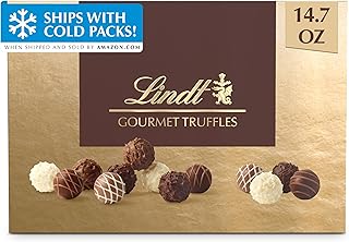 Lindt Gourmet Truffles Assorted Chocolate Candy Gift Box, 14.7 oz.
