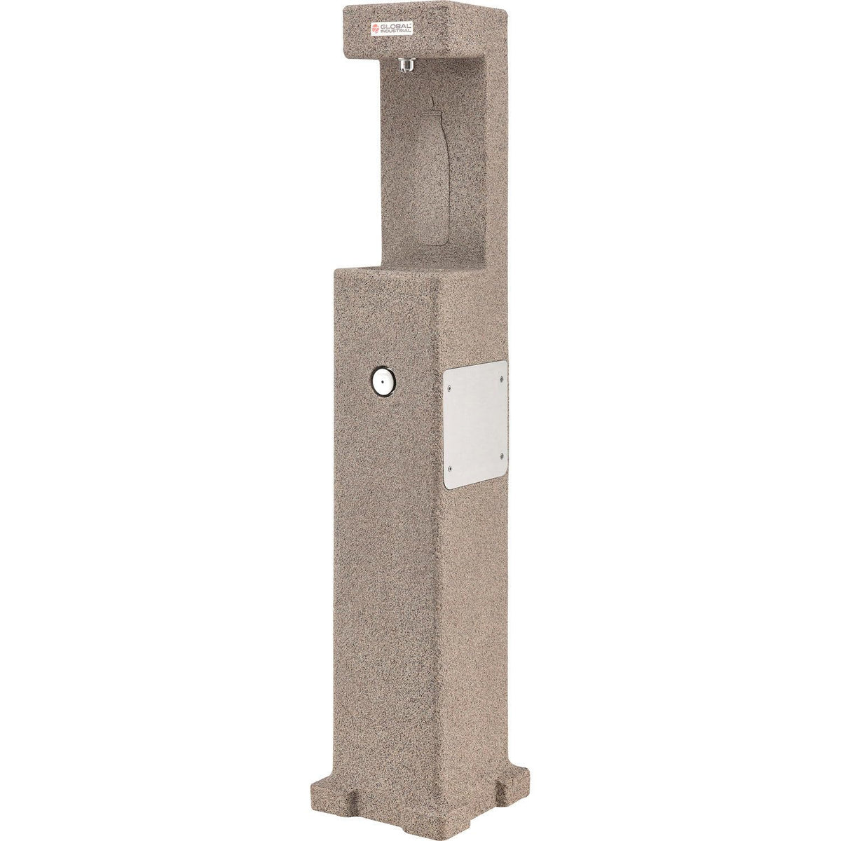Outdoor Bottle Refilling Station by Global Industrial – High Density Polyethylene (HDPE), Tan, Model 603602