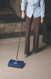 Carlisle FoodService Products Duo-Sweeper Rubberized Carpet and Floor Sweeper – Efficient Manual Cleaning for Restaurants with Low Pile Carpets – Broom