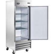 Reach-in Refrigerator by Nexel – 32.25"L x 29"W x 82.5"H, 23.0 cubic_feet, Stainless Steel, Multicolor, Model CFD-1RR-HC