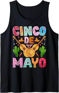 Fiesta Cinco de Mayo Funny Mexican Party Celebration Tank Top