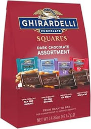 Ghirardelli Dark Assorted Squares Bag, X-Large, 14.86 Ounce