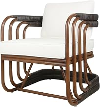 Kimori Rattan Accent Chair - Cane Brown & Espresso Brown