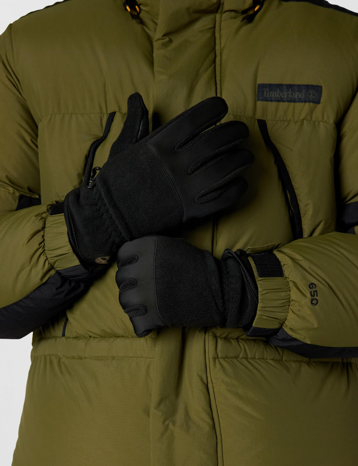 Men's Performance Fleece Glove with Touchscreen Technology Accessory by Timberland – Small, Fleece, Black, Model T100493-001-S