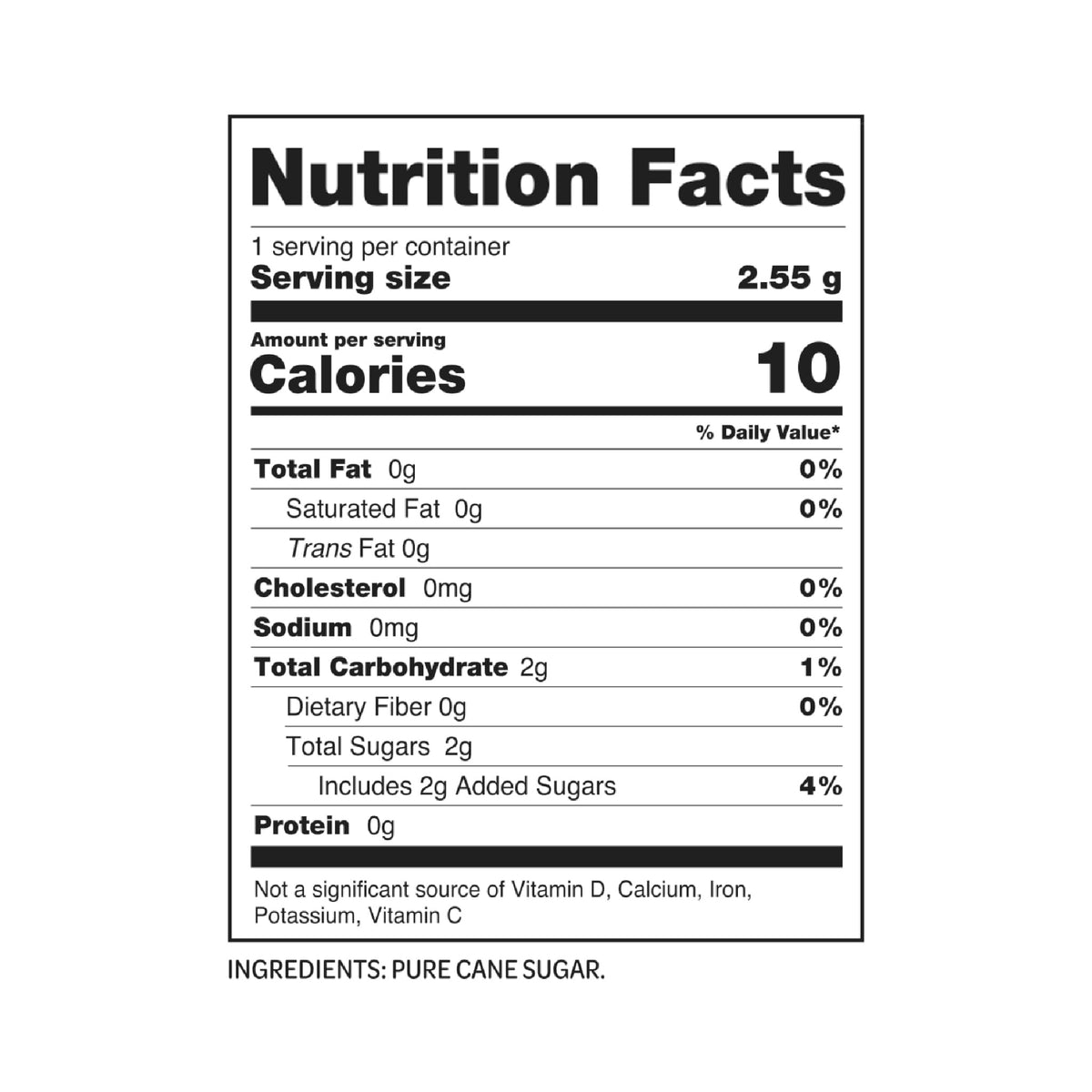 Stock Your Home White / 0.09 Ounce (Pack of 250) / 250 White Granulated Sugar