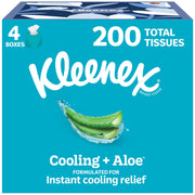 Cooling + Aloe Facial Tissues by Kleenex – 1 Count (Pack of 4), Paper, Blue, Pack of 4, Model 10036000565239