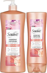 Suave Bonding Infusion Repairing Conditioner 2-Size Bundle, Intense Moisture Restores Shine & Resilience to Weak, Damaged Hair