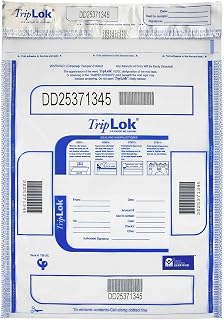ControlTek TripLok Tamper-Evident Deposit Bags, Clear, 15" x 20"