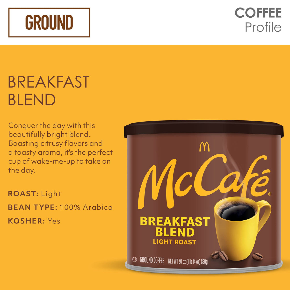 Breakfast Blend by McCafe – 30 Ounce (Pack of 1), As shown in the image, coffee, Model 43000071526