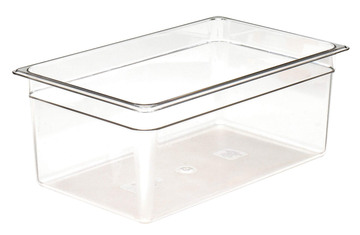 Food Pan 1/1 X 8" Camwear Clear Case of by Cambro – 8", 8.0 inches, Stainless Steel, Clear, Pack of 6