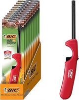 BIC Multi Purpose Lighter with Long Metal Wand, Classic Collection, Great Lighter for Candles, Grills and Fireplaces, 10 Count Pack of Lighters