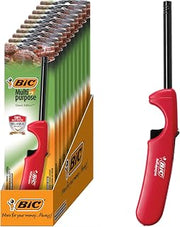 BIC Multi Purpose Lighter with Long Metal Wand, Classic Collection, Great Lighter for Candles, Grills and Fireplaces, 10 Count Pack of Lighters