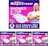 Mr. Clean Magic Eraser Sponge, Bathroom, Shower, Tub Cleaner, Soap Scum Remover, Bathroom Cleaning Supplies, Dawn Cleaning Power with Lavender Scent, Shower & Tub, 1 Count (Pack of 32)