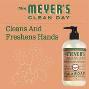 Liquid Hand Soap Geranium 12.5 Fl Oz. by Mrs. MEYER'S – 12.5 Fl Oz (Pack of 1), Pack of 36, Model 808124131040