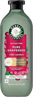 Herbal Essences Pure Grapeseed Color Nurture Sulfate Free Conditioner, Hair Protection and Color Nourishment, 13.5 Fl Oz (Pack of 6)