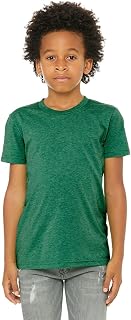 BELLA+CANVAS Youth Triblend Short-Sleeve T-Shirt - Kelly Triblend - M