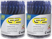 Pilot 84066 G2 Premium Retractable Gel Ink Pen, Refillable, Blue Ink.7 mm, 36/Pack 2 Pack