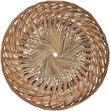 Gift Basket Tray Round Two-Tone Coco Midrib- 16" Dia x 1 1/2" H