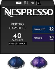 Nespresso Vertuo, Espresso, Bold Variety Pack, 40-Count Espresso Pods