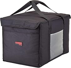 Cambro Nylon 21" X 14" X 14" Food Delivery Bag, Insulated Food Carrier, 4PK Black GBD211414-110