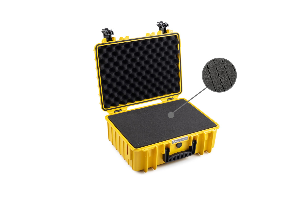 B&W International Yellow / Type 5000 / Pre-cut Foam Camera Cases