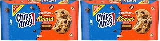 Chips Ahoy! Reese’s Peanut Butter Cup Chocolate Chip Cookies, Family Size, 14.25 oz (Pack of 2)