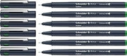 Schneider Pictus Fineliner Pens Line Width 0.9 mm Pack of 6 Green