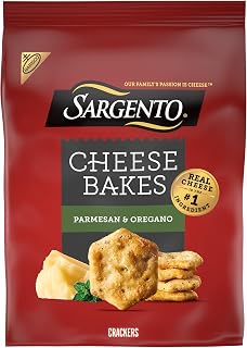 NABISCO Sargento® Cheese Bakes Parmesan and Oregano Crackers, Cheese Crackers, Lunch Snacks, 4.5 oz
