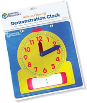 Learning Resources Write & Wipe Demonstration Clock