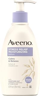 Aveeno Stress Relief Moisturizing Lotion, 12 Fl. Oz (Pack of 4)