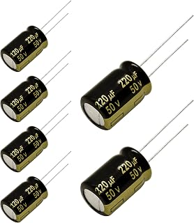 Replacement for 6 pcs Panasonic FM Series Capacitors 50V 220uf Low ESR Impedance 105°C