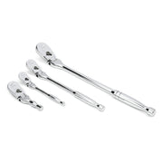 4 Pc. Flex Handle RATCHET SET by GEARWRENCH – 4 Pc. Flex, Alloy Steel, Silver, Model 81230A-07