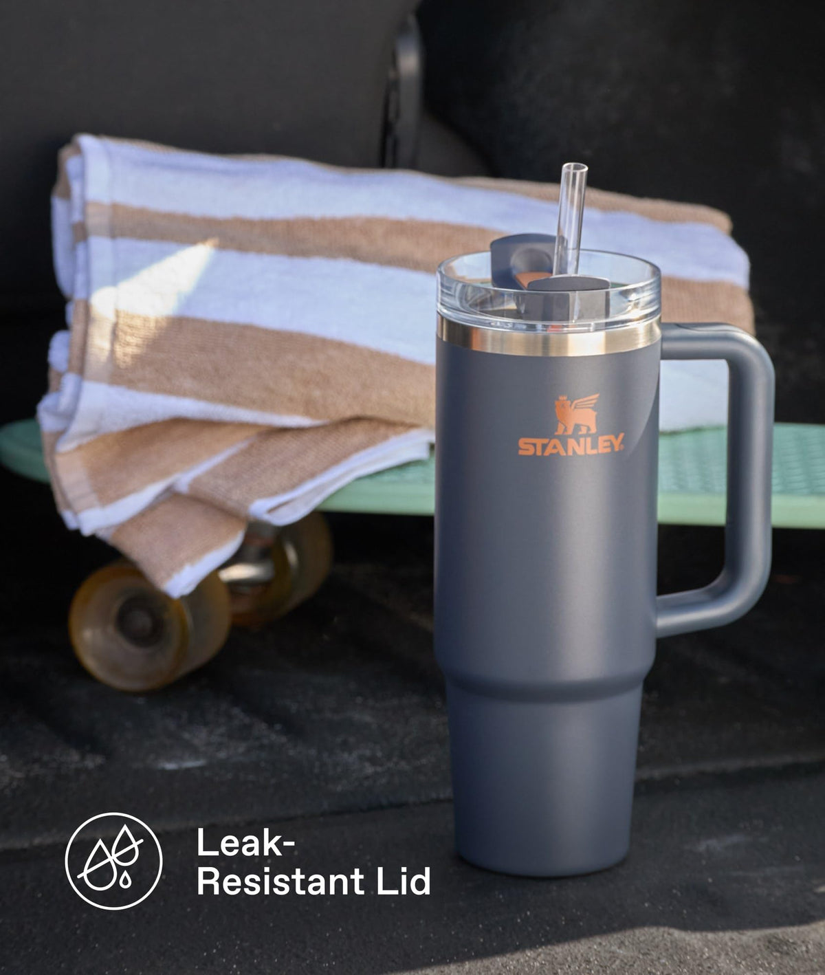 Quencher H2.0 Tumbler with Handle & Straw 30 oz | Twist On 3-Way Lid | Cupholder Compatible for Travel | Insulated Stainless Steel Cup | BPA-Free | Twilight by STANLEY – Model